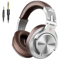 Headphone Profissional OneOdio Fusion A71, Drivers De 40mm, 3.5mm/6.3mm, Cinza e Marrom