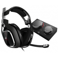 Headset Gamer Logitech Astro Gaming A40 TR + MixAmp Pro TR Gen 4 com Áudio Dolby, Xbox One, Pc, Black/Red, 939-001789