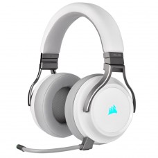 Headset Gamer Corsair Virtuoso RGB Wireless, Sem fio/USB/3.5mm, Múltiplas Plataformas, White, CA-9011186-NA