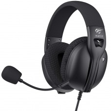 Headset Gamer Havit Fuxi-H5d Black, 3.5mm, Drivers de 50mm, Preto