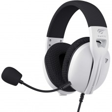 Headset Gamer Havit Fuxi-H5d White, 3.5mm, Drivers de 50mm, Branco