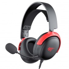Headset Gamer Havit Gamenote H2015F, 3.5mm, Drivers de 53mm, Preto/Vermelho