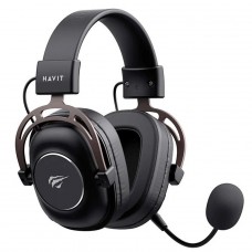 Headset Gamer Havit H2002YG, Wireless, Drivers de 50mm, Preto