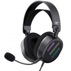 Headset Gamer Havit H2038U Black, USB, RGB, Drivers de 50mm, 7.1 Virtual Surround, Múltiplas Plataformas, Preto