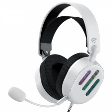 Headset Gamer Havit USB 7.1 H2038U, RGB, Surround 7.1, Drivers de 50mm, Branco, HVGMH-H2038U-WB