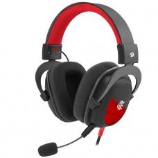 Headset Gamer Redragon Flamengo Vulture, Drivers de 53mm, 3.5mm, Múltiplas Plataformas, Microfone removível, Preto e Vermelho, FL530