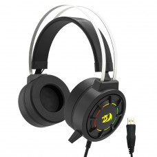 Headset Gamer Redragon Grandel, RGB, Drivers de 40mm, USB, Preto, H314-RGB
