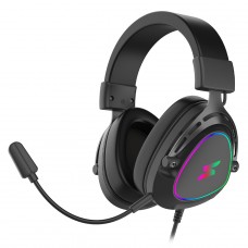 Headset Gamer SuperFrame Sound, Surround 7.1, Drivers de 50mm, RGB, USB, Black, SF-HS-SD7CR3B - Open Box