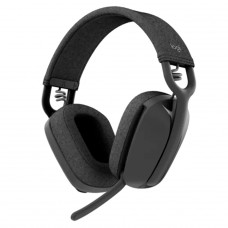 Headset Logitech Zone Vibe 100, Bluetooth, Drivers de 40mm, Multiplataformas, Grafite, 981-001214