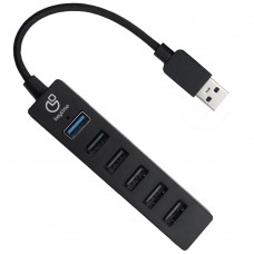 Hub Adaptador 7 em 1 Keytime DataPort, USB para USB 3.0+USB 2.0, KYT00036