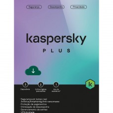 Kaspersky Antivírus Plus, 3 dispositivos, 12 meses ESD, Digital para Download, KL1042KDCFS