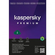 Kaspersky Antivírus Premium, 10 dispositivos, 12 meses ESD, Digital para Download, KL1047KDKFS