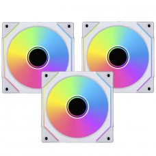 Kit Fan Com 3 Unidade Lian Li SL-INF120, RGB, 120mm, White, UF-SLIN120-3W