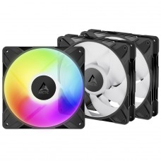 Kit Fan Com 3 Unidades Arctic P14 Pro, ARGB, 140mm, PWM, Preto, ACFAN00320A