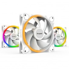 Kit Fan Com 3 Unidades Be Quiet Light Wings, 120mm, ARGB, PWM, Branco, BL100