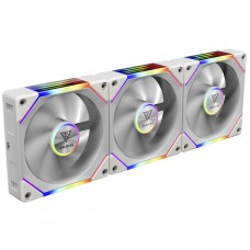 Kit Fan Com 3 Unidades Gamdias Aeolus P2-1203 WH, ARGB, 120mm, PWM, Branco