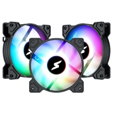 Kit Fan Com 3 Unidades SuperFrame Swift, ARGB, 120mm, Com Controladora, Black, SF-03