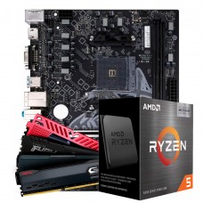 Kit Upgrade, AMD Ryzen 5 5500X3D, Placa Mãe Colorful Battle-AX B550M-D Pro V14, 16GB (2X8GB) DDR4