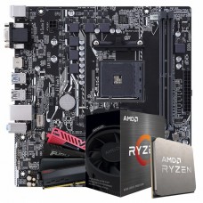 Kit Upgrade, AMD Ryzen 7 5700X, Placa Mãe Colorful Battle-AX B550M-D Pro V14, 16GB (2x8GB) DDR4
