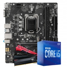 Kit Upgrade, Intel Core i5 10400F, Placa Mãe MSI PRO H510M-B, Memória 8GB DDR4