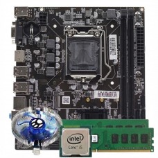 Kit Upgrade, Intel Core i5 3470, Placa Mãe Chipset H61, Memória 16GB DDR3, Cooler