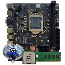 Kit Upgrade, Intel Core i7 3770, Placa Mãe Chipset H61, Memória 8GB DDR3, Cooler