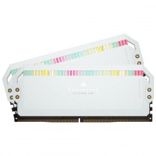 Memória DDR5 Corsair Dominator Platinum RGB, 32GB (2x16GB), 5200MHz, Branca, CMT32GX5M2B5200C40W