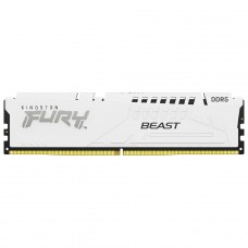 Memória DDR5 Kingston FURY Beast, 16GB, 6000MHz, White, KF560C30BWE-16