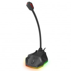 Microfone Strix Redragon, RGB, USB, Preto, GM-99