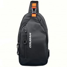 Mochila Slim Bag Cougar Uniride, Resistente à água, Preta, 3MUNINXB.0001