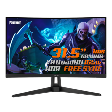 Monitor Gamer ASUS TUF Gaming, 31.5 Pol, Curvo, WideScreen QuadHD, 165Hz, 1ms, HDR10, FreeSync Premium, DP/HDMI, VG32VQ1B