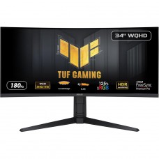 Monitor Gamer Asus TUF Gaming, 34 Pol, Curvo, WQHD, 1ms, 180Hz, 125% sRGB, HDR, FreeSync Premium Pro, HDMI/DP, VG34VQL3A 