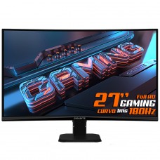 Monitor Gamer Gigabyte GS27FC, 27 Pol, Full HD, Curvo, 180Hz, 1Ms, FreeSync Premium, HDR, HDMI/DP, 20VM0-GS27FCBM-1SAR