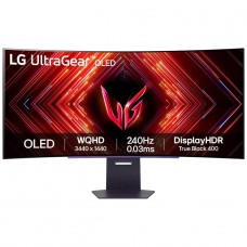 Monitor Gamer LG UltraGear OLED, Curvo, 45 Pol, Quad HD, 240Hz, IPS, 0.03ms, HDR400, FreeSync/G-Sync, HDMI/DP, 45GS95QE-B.AWZM