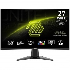 Monitor Gamer MSI MAG 27CQ6F, 27 Pol, Curvo, WQHD, Rapid VA, 0.5ms, 180Hz, 105% sRGB, FreeSync, HDMI/DP