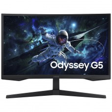 Monitor Gamer Samsung Odyssey G5, 27 Pol, VA, Curvo, QHD, 1ms, 165Hz, HDR10, FreeSync, HDMI/DP, LS27CG552ELMZD