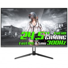 Monitor Gamer SuperFrame Epic, 24.5 Pol, Fast IPS, Full HD, 0.5ms, 300Hz, HDR, FreeSync, Preto, SFPFB-24300-FHD-PRO