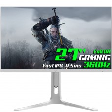 Monitor Gamer SuperFrame Epic Pro, 27 Pol, Fast IPS, Full HD, 0.5ms, 360Hz, 110% sRGB, FreeSync, Branco, SFEFW-27360-FHD-PRO