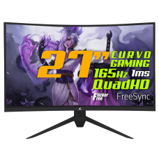Monitor Gamer SuperFrame Precision, 27 Pol, Curvo, Quad HD, 124.4% sRGB, FreeSync/G-Sync, 1ms, 165Hz, HDMI/DP, SFV2701G