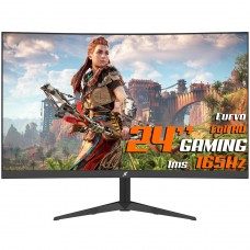 Monitor Gamer SuperFrame Precision Ultra, 24 Pol, Curvo, Full HD, Fast VA, 1ms, 165Hz, RGB, FreeSync/G-Sync, HDMI/DP, SFPCB-24165-FHD