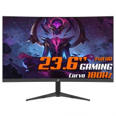 Monitor Gamer SuperFrame Precision Ultra V4, 23.6 Pol, Curvo, Full HD, VA, 180Hz, RGB, FreeSync/G-Sync, HDMI/DP, SFPCCB-24180-FHD