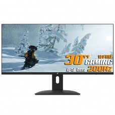 Monitor Gamer SuperFrame View, 30 Pol, UltraWide, WFHD, 200Hz, Fast IPS, 99% sRGB, FreeSync, HDMI/DP, Preto, SFVFB-30200-WFHD-PRO