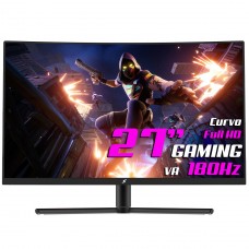 Monitor Gamer SuperFrame Vision, 27 Pol, Curvo, Full HD, VA, 1ms, 180Hz, FreeSync, HDMI/DP, SFVFB-27180-FHD 