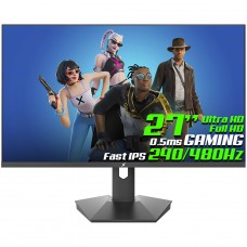 Monitor Gamer SuperFrame VisionX, 27 Pol, Dual Mode, 4K Ultra HD 240Hz / Full HD 480Hz, Fast IPS, 0.5ms, HDR, FreeSync/G-Sync, SFVXFB-27480-DM-PRO