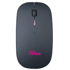 Mouse Dr. Office Sem Fio, Rainbow, 1600 DPI, 4 Botões, Black, MDR-0102-B