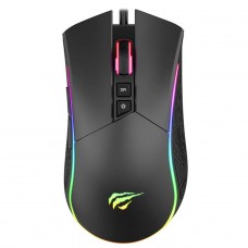 Mouse Gamer Havit MS1001, RGB, 4800 DPI, 7 Botões, Preto, MS1001