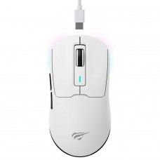 Mouse Gamer Havit MS969WB, Wireless/Bluetooth, RGB, 16000 DPI, 6 Botões, Branco