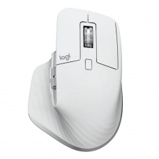 Mouse Gamer Logitech MX Master 3s, Sem Fio/Bluetooth, 8000 DPI, 7 Botões, Cinza Claro, 910-006562