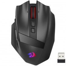 Mouse Gamer Redragon Rind Pro, RGB, Wireless/Bluetooth, 26000 DPI, 10 Botões, Sensor PAW3395, Preto, M813RGB-PRO
