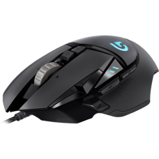 Mouse Gamer Logitech Proteus Spectrum G502 RGB 11 Botões 12000 DPI Ajuste de Peso Black
